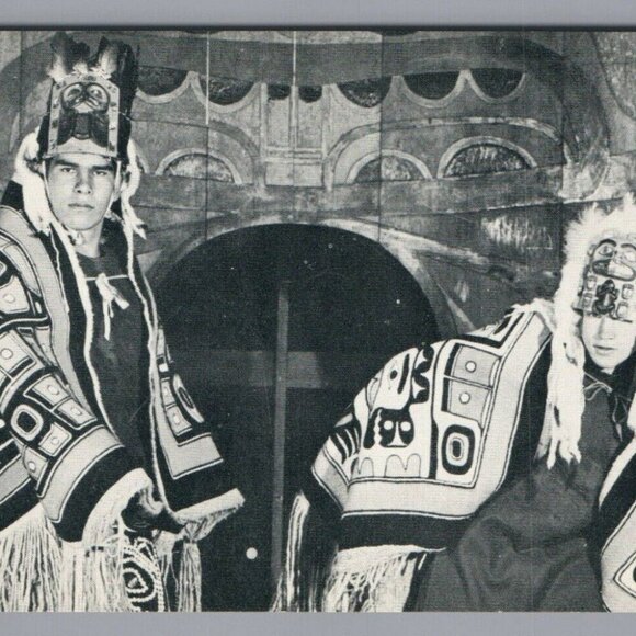 Haida Blanket Dance Postcard Chilkat Dancers of Alaska Youth, Inc. Unposted PC - Picture 3 of 4